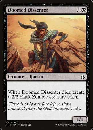 Doomed Dissenter [Amonkhet] | Cards and Coasters CA