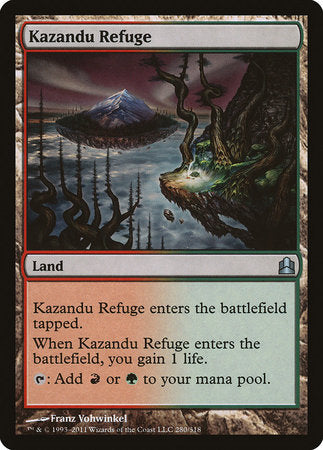 Kazandu Refuge [Commander 2011] | Cards and Coasters CA