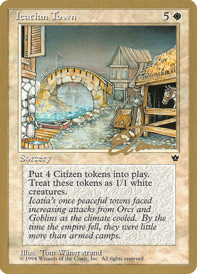 Icatian Town (Eric Tam) [Pro Tour Collector Set] | Cards and Coasters CA