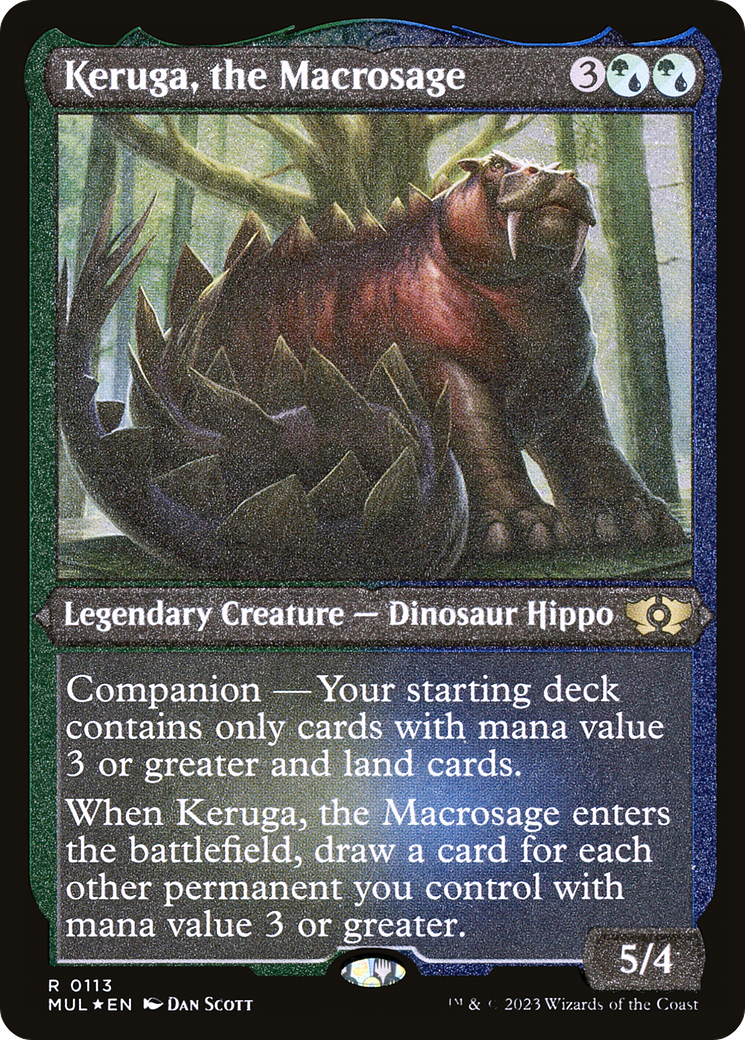 Keruga, the Macrosage (Foil Etched) [Multiverse Legends] | Cards and Coasters CA