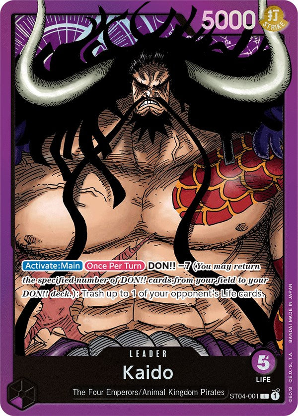 Kaido (001) [Starter Deck: Animal Kingdom Pirates] | Cards and Coasters CA