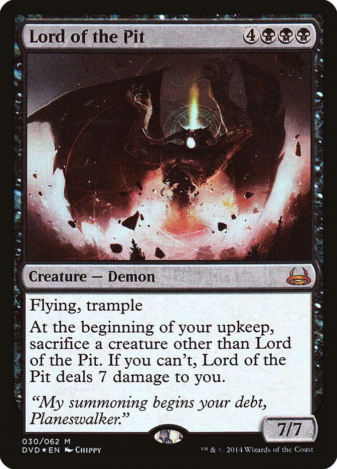 Lord of the Pit (Divine vs. Demonic) [Duel Decks Anthology] | Cards and Coasters CA