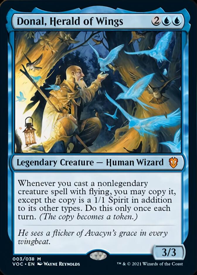 Donal, Herald of Wings [Innistrad: Crimson Vow Commander] | Cards and Coasters CA