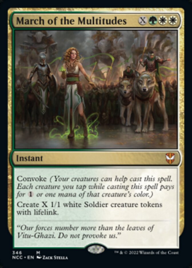 March of the Multitudes [Streets of New Capenna Commander] | Cards and Coasters CA