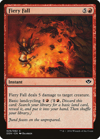 Fiery Fall [Duel Decks: Speed vs. Cunning] | Cards and Coasters CA