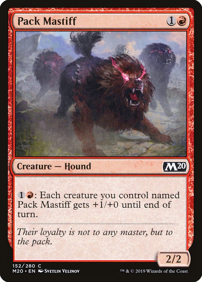 Pack Mastiff [Core Set 2020] | Cards and Coasters CA