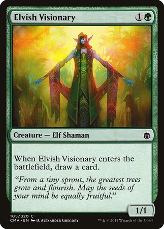 Elvish Visionary [Commander Anthology] | Cards and Coasters CA
