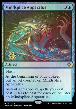 Mindsplice Apparatus [Phyrexia: All Will Be One Prerelease Promos] | Cards and Coasters CA