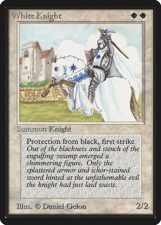 White Knight [Limited Edition Beta] | Cards and Coasters CA