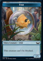 Treasure (013) // Fish Double-sided Token [Streets of New Capenna Tokens] | Cards and Coasters CA