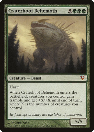 Craterhoof Behemoth [Avacyn Restored] | Cards and Coasters CA