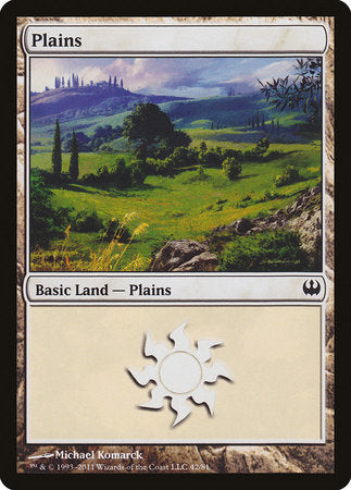 Plains (42) [Duel Decks: Knights vs. Dragons] | Cards and Coasters CA