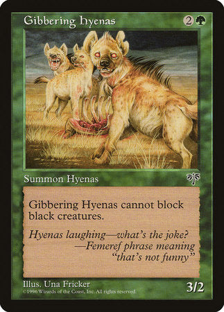 Gibbering Hyenas [Mirage] | Cards and Coasters CA