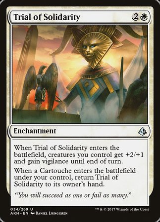 Trial of Solidarity [Amonkhet] | Cards and Coasters CA