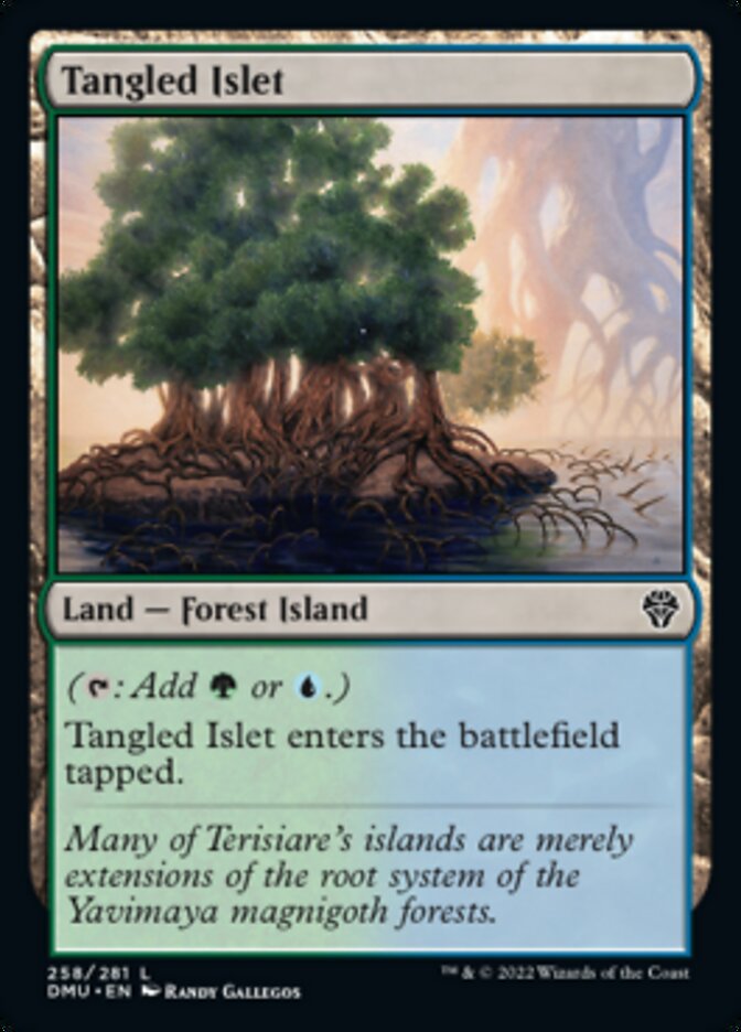 Tangled Islet [Dominaria United] | Cards and Coasters CA