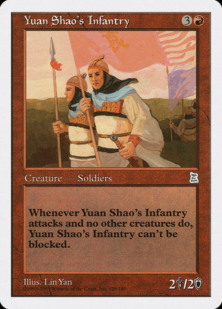 Yuan Shao's Infantry [Portal Three Kingdoms] | Cards and Coasters CA