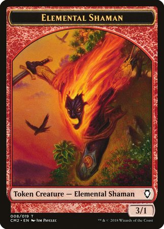 Elemental Shaman Token [Commander Anthology Volume II Tokens] | Cards and Coasters CA