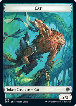 Saproling // Cat Double-Sided Token [Starter Commander Decks] | Cards and Coasters CA