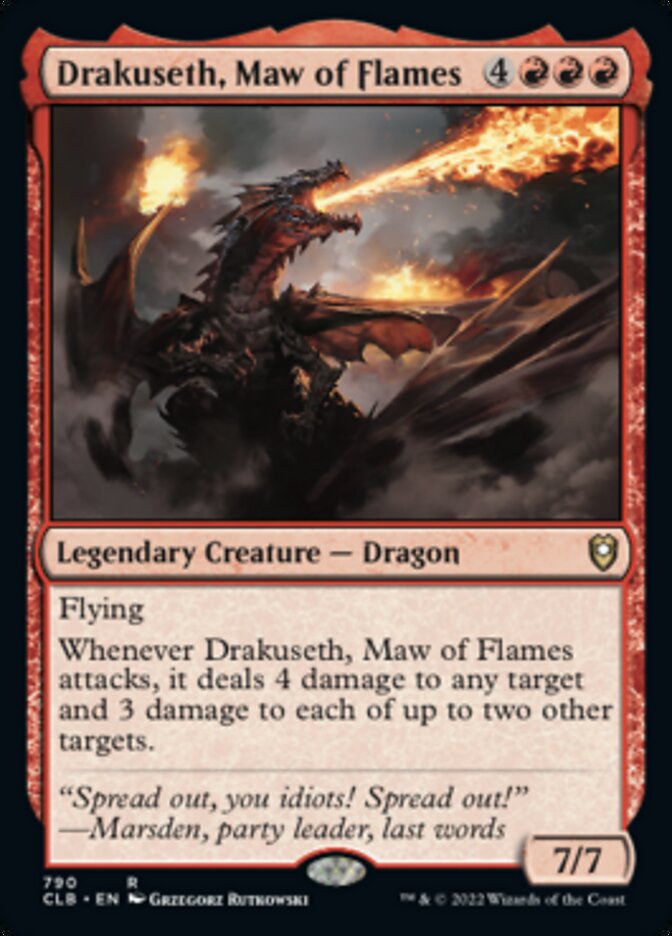 Drakuseth, Maw of Flames [Commander Legends: Battle for Baldur's Gate] | Cards and Coasters CA