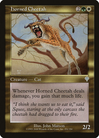 Horned Cheetah [Invasion] | Cards and Coasters CA