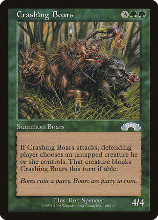 Crashing Boars [Exodus] | Cards and Coasters CA