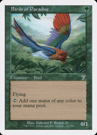 Birds of Paradise [Seventh Edition] | Cards and Coasters CA