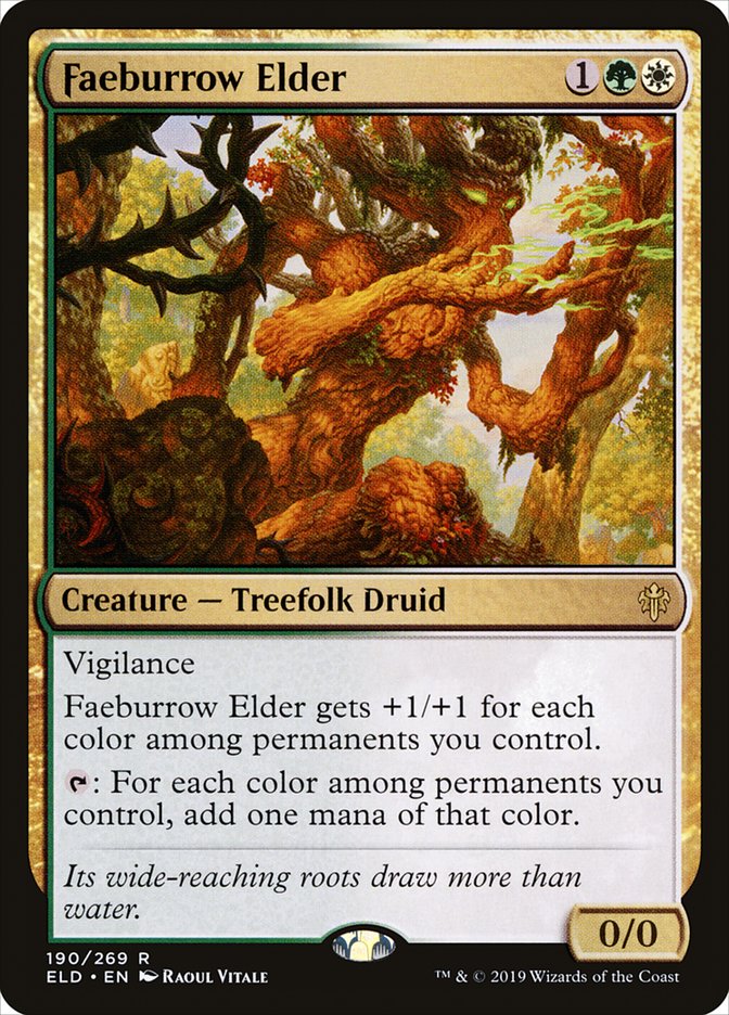 Faeburrow Elder [Throne of Eldraine] | Cards and Coasters CA