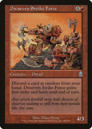 Dwarven Strike Force [Odyssey] | Cards and Coasters CA