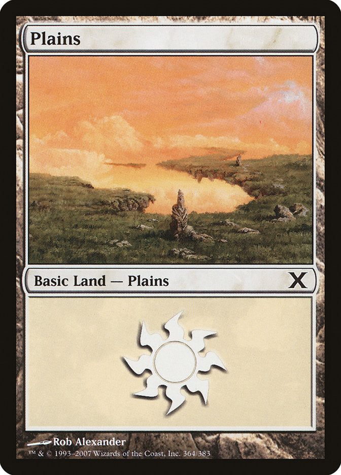 Plains (364) [Tenth Edition] | Cards and Coasters CA