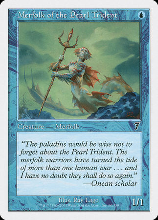 Merfolk of the Pearl Trident [Seventh Edition] | Cards and Coasters CA