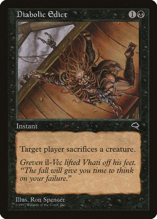 Diabolic Edict [Tempest] | Cards and Coasters CA