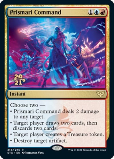 Prismari Command [Strixhaven: School of Mages Prerelease Promos] | Cards and Coasters CA