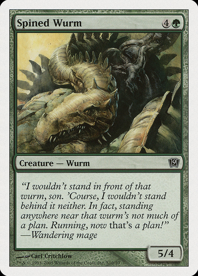 Spined Wurm [Ninth Edition] | Cards and Coasters CA