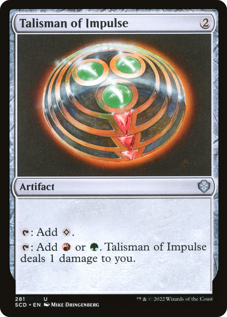 Talisman of Impulse [Starter Commander Decks] | Cards and Coasters CA