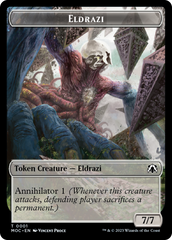 Eldrazi // Angel (4) Double-Sided Token [March of the Machine Commander Tokens] | Cards and Coasters CA