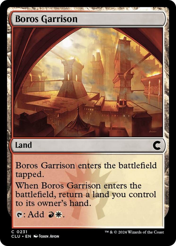 Boros Garrison [Ravnica: Clue Edition] | Cards and Coasters CA