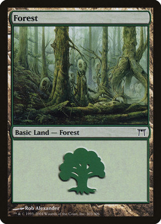 Forest (303) [Champions of Kamigawa] | Cards and Coasters CA