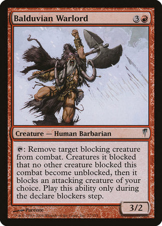 Balduvian Warlord [Coldsnap] | Cards and Coasters CA