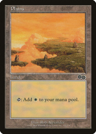 Plains (332) [Urza's Saga] | Cards and Coasters CA
