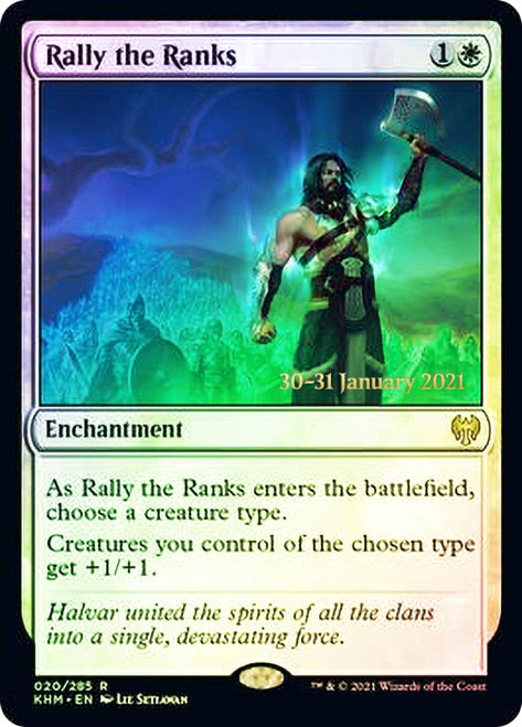 Rally the Ranks  [Kaldheim Prerelease Promos] | Cards and Coasters CA