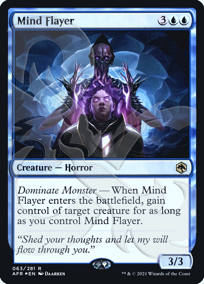 Mind Flayer (Ampersand Promo) [Dungeons & Dragons: Adventures in the Forgotten Realms Promos] | Cards and Coasters CA