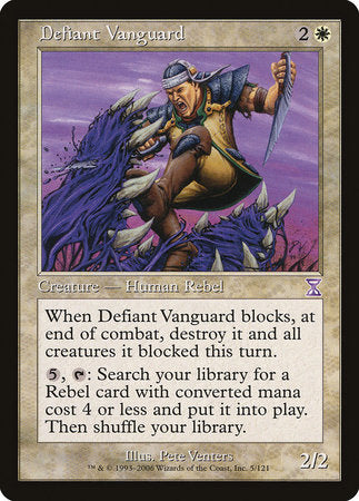 Defiant Vanguard [Time Spiral Timeshifted] | Cards and Coasters CA