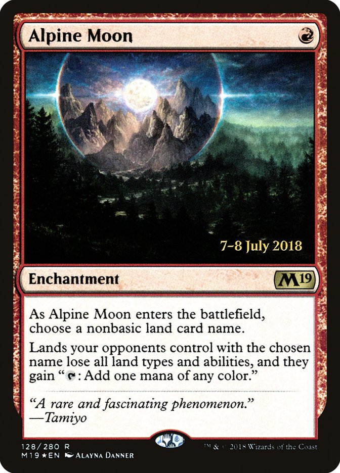 Alpine Moon  [Core Set 2019 Prerelease Promos] | Cards and Coasters CA