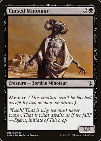 Cursed Minotaur [Amonkhet] | Cards and Coasters CA
