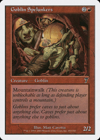 Goblin Spelunkers [Seventh Edition] | Cards and Coasters CA