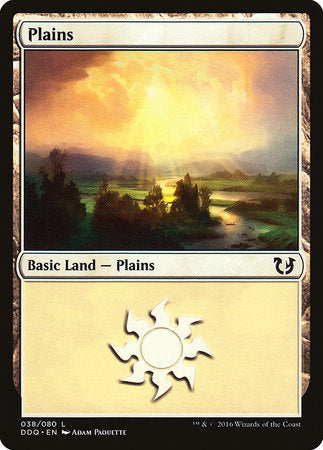 Plains (38) [Duel Decks: Blessed vs. Cursed] | Cards and Coasters CA