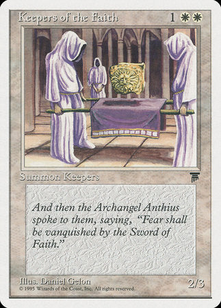 Keepers of the Faith [Chronicles] | Cards and Coasters CA