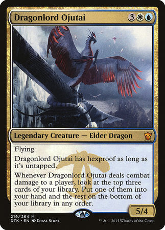 Dragonlord Ojutai [Dragons of Tarkir] | Cards and Coasters CA