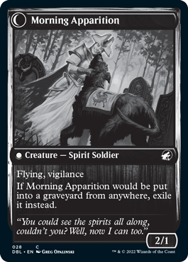 Mourning Patrol // Morning Apparition [Innistrad: Double Feature] | Cards and Coasters CA