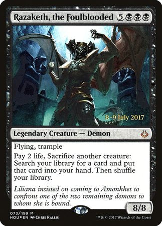 Razaketh, the Foulblooded [Hour of Devastation Promos] | Cards and Coasters CA